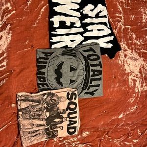 Stay Weird tshirt trio. Size M/L